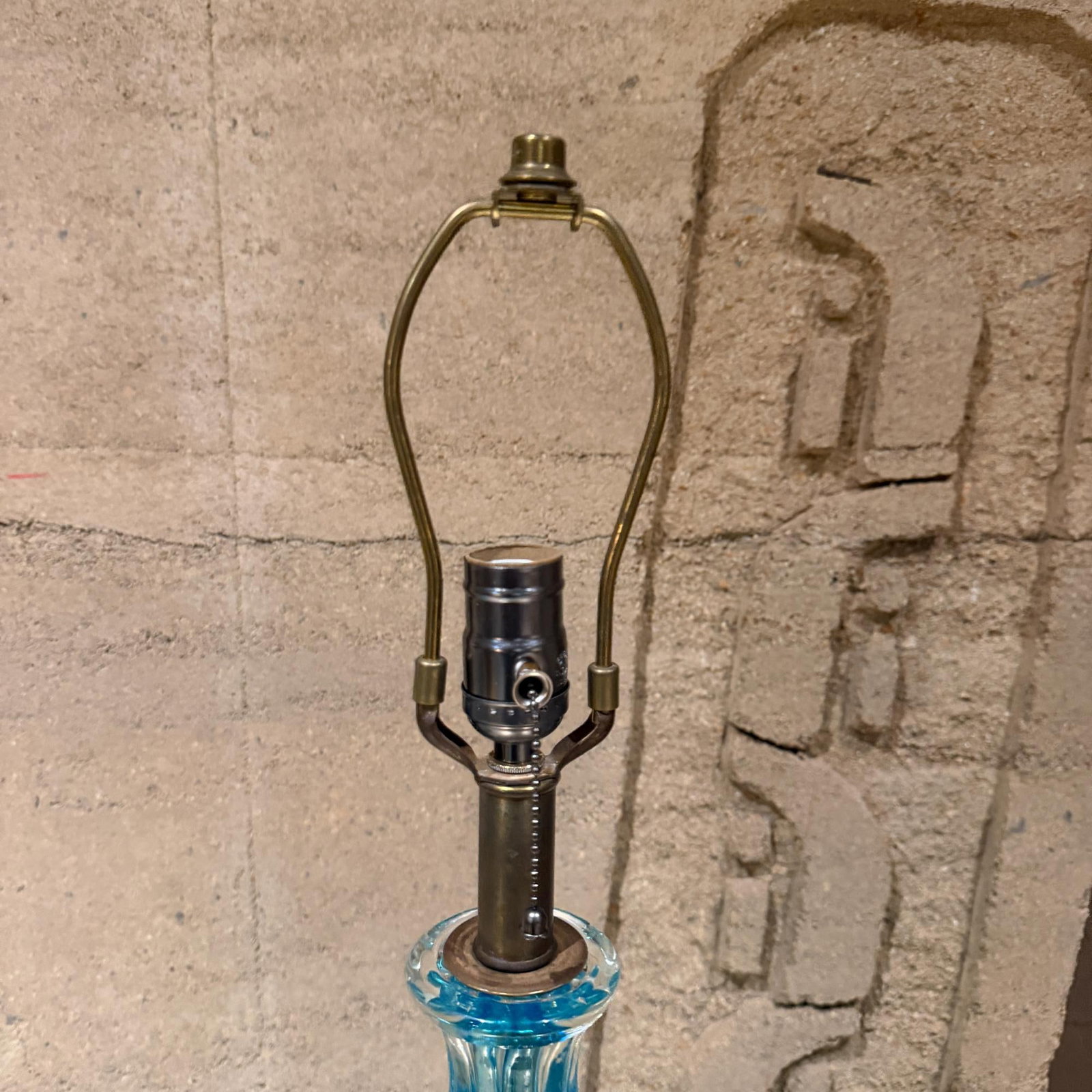 Mid-Century Modern Blue Murano Glass Table Lamps Designed by Segues - 2