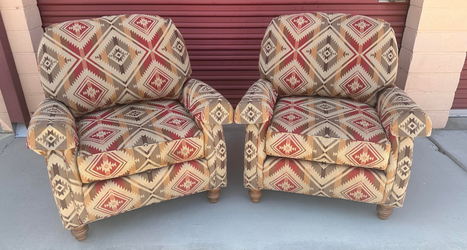Pair of Century Furniture Southwest Club Chairs - 9