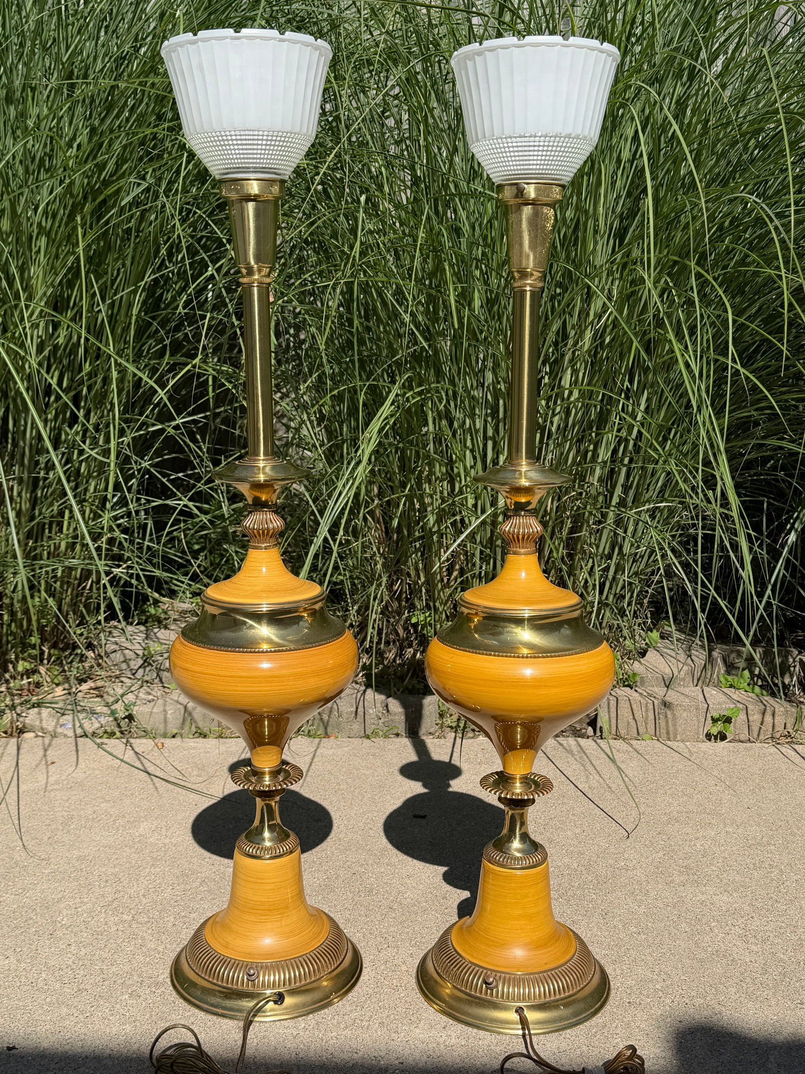 1970s Stiffel Torch Table Lamps - a Pair - 8