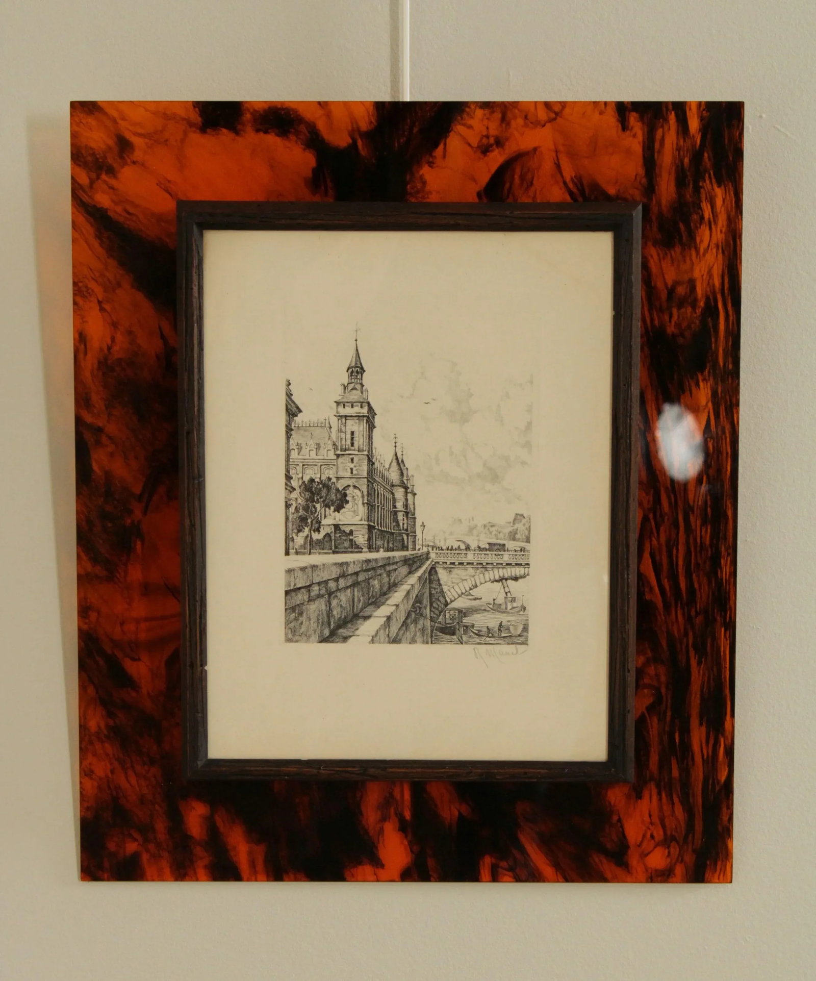 French Paris Street Scene Pair of Etchings - 3