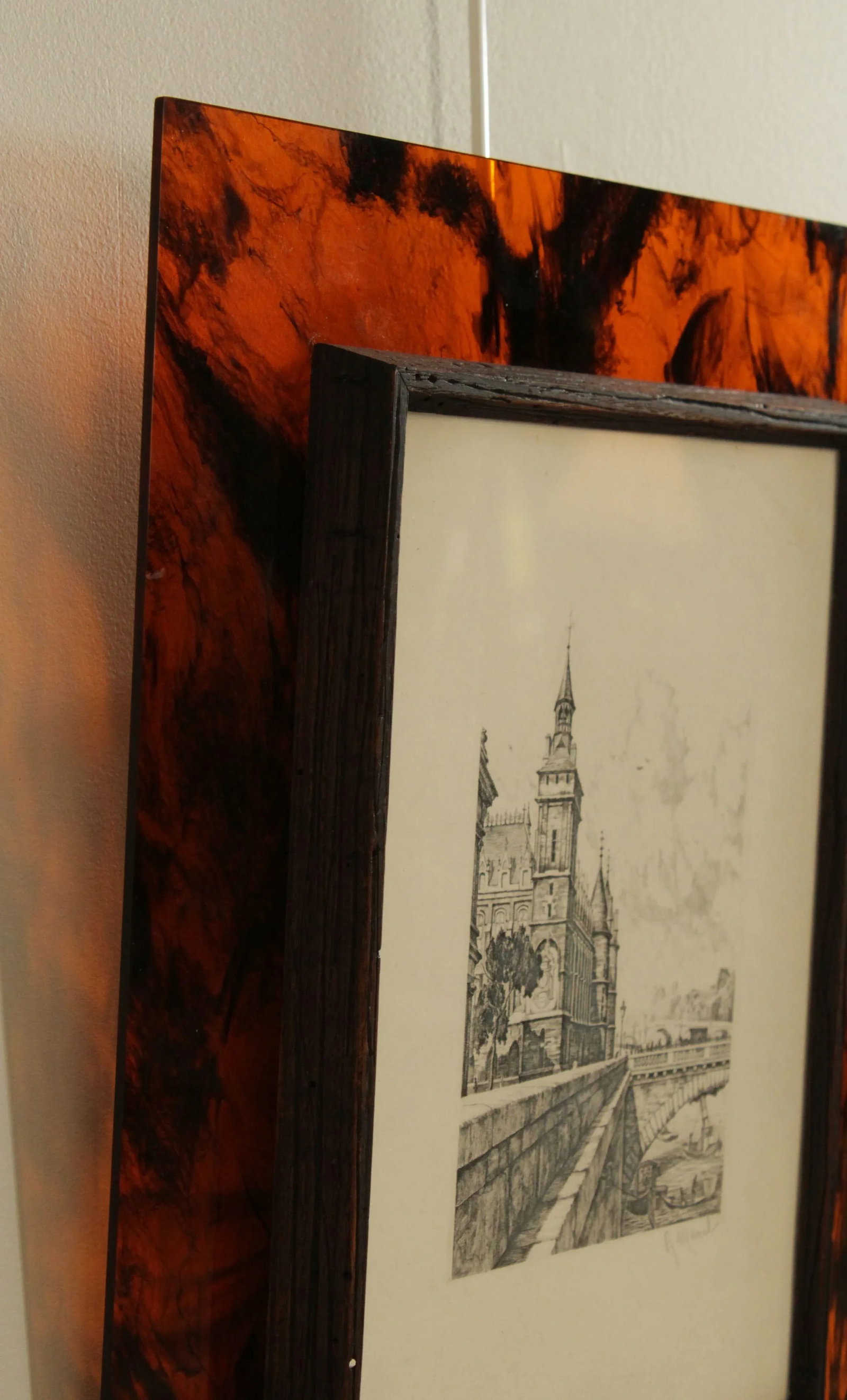 French Paris Street Scene Pair of Etchings - 6