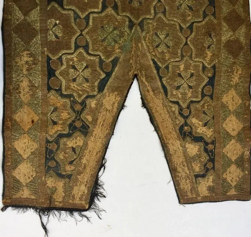 19th Century Ottoman Moorish Metallic Threads Embroidered Textile - 6