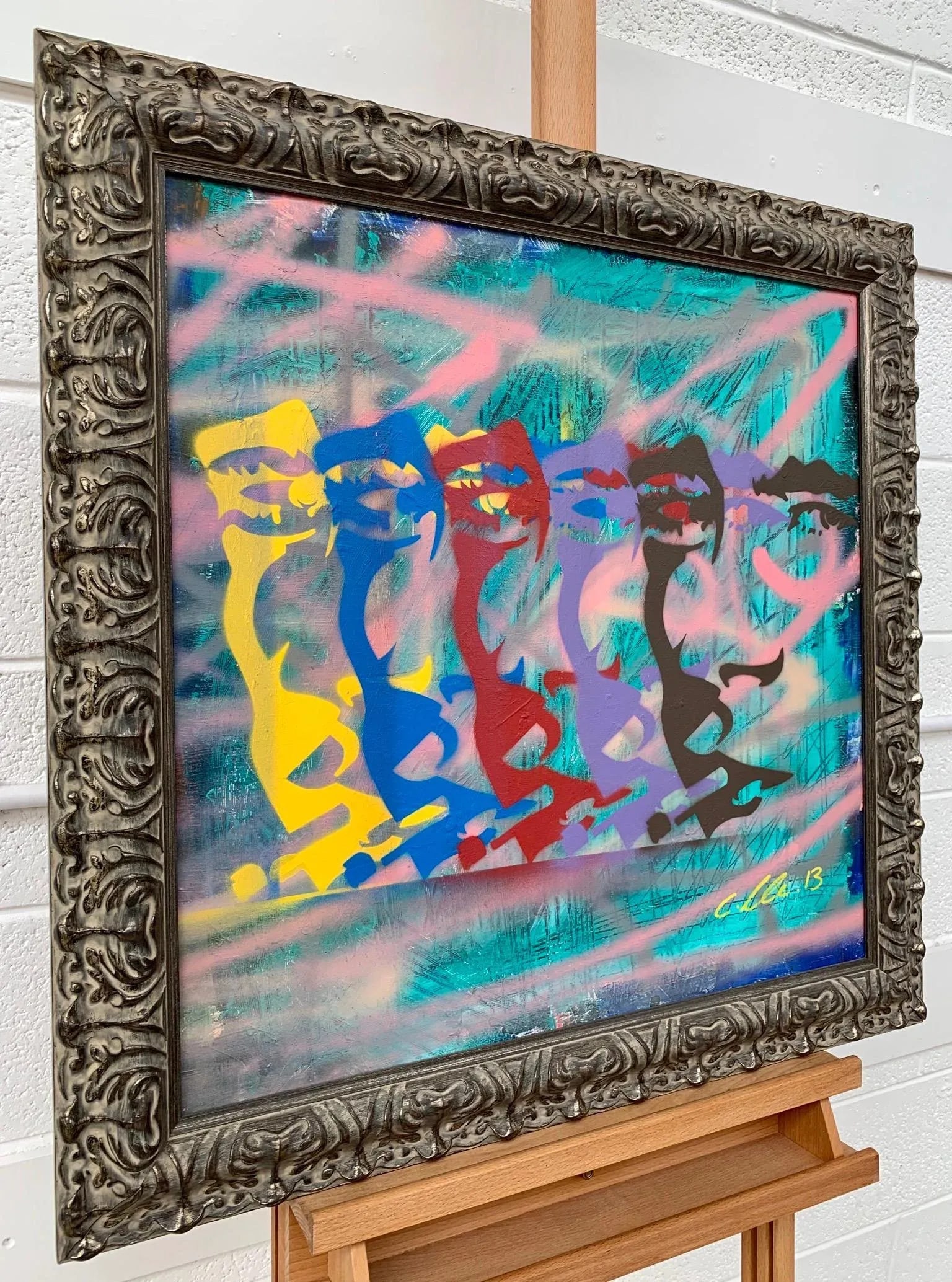 Chris Pegg, James Dean Smoking Cigarette Portrait Pop Art by British Urban Graffiti Artist, 2013 - 3