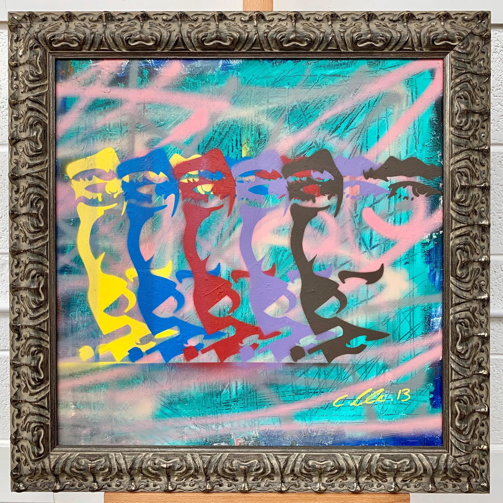Chris Pegg, James Dean Smoking Cigarette Portrait Pop Art by British Urban Graffiti Artist, 2013 - 4