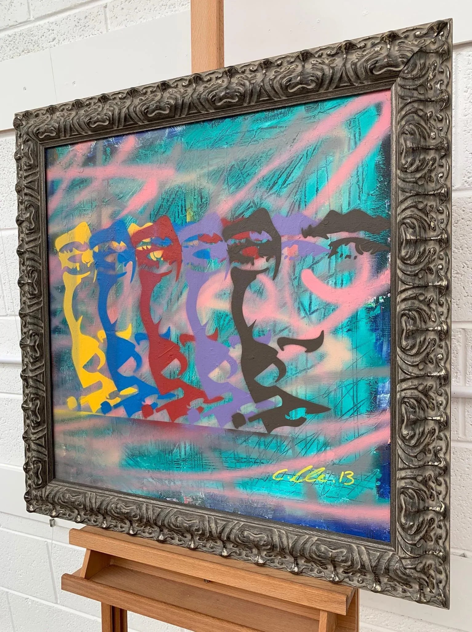 Chris Pegg, James Dean Smoking Cigarette Portrait Pop Art by British Urban Graffiti Artist, 2013 - 5