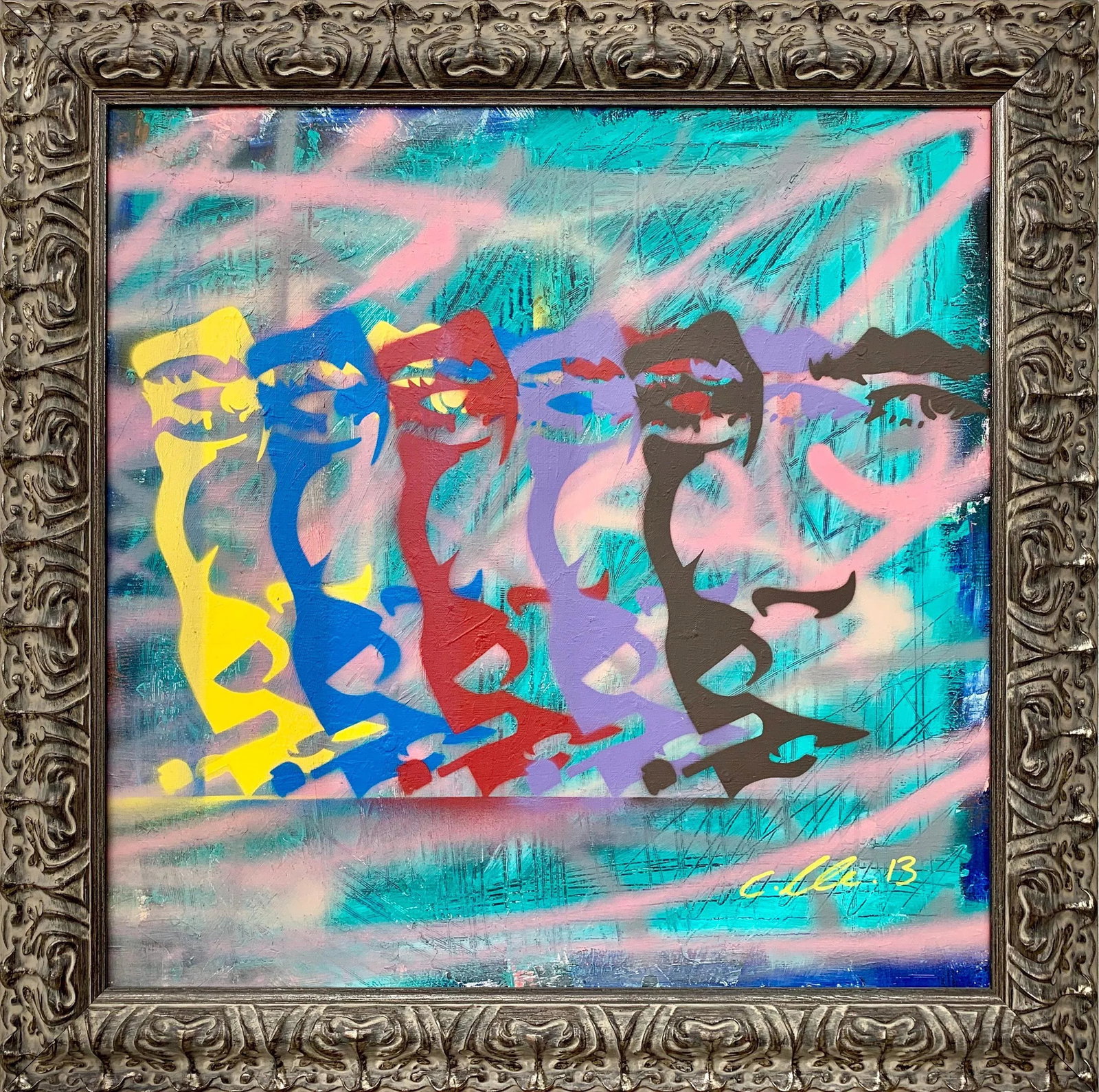 Chris Pegg, James Dean Smoking Cigarette Portrait Pop Art by British Urban Graffiti Artist, 2013 - 9