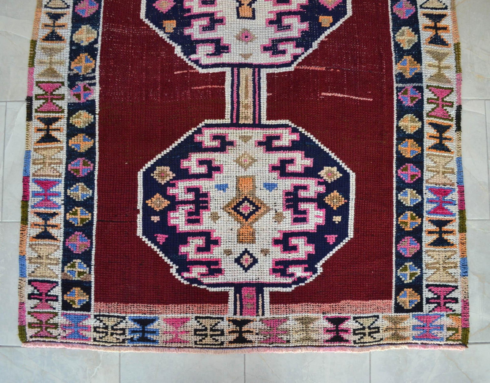 Vintage Hand Knotted Rug Ethnic Kurdish Rug - 4"²8"³ X 8"² - 10
