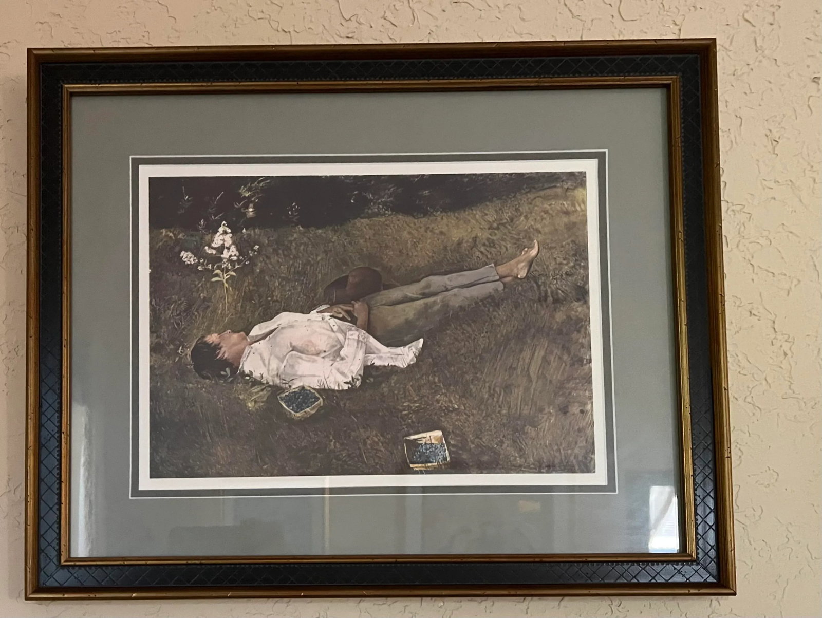 Vintage Framed & Matted Prints by Andrew Wyett Collection of 3 - 4