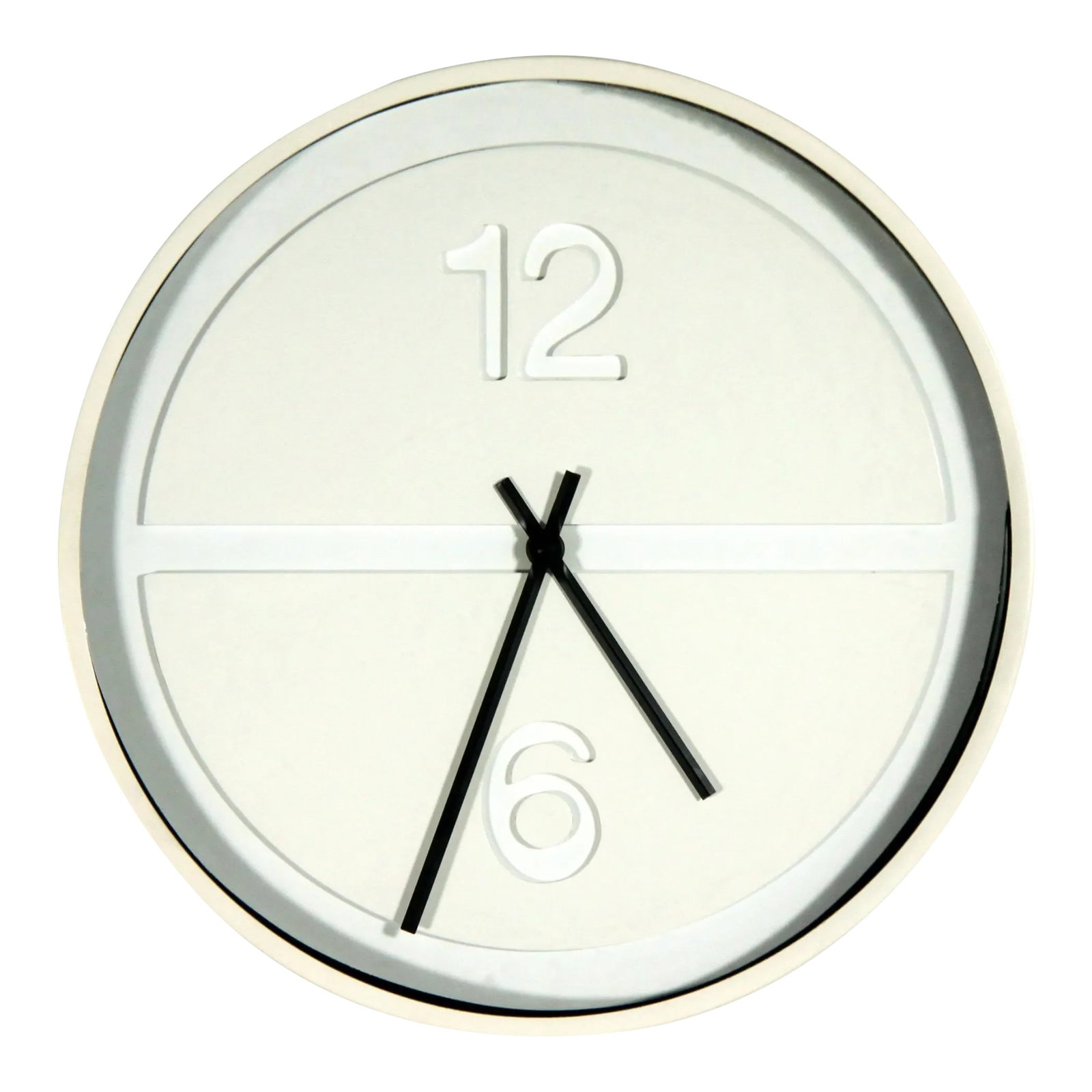 Mid Century Modern Howard Miller White Pill Wall Clock by George Nelson (1 of 7)