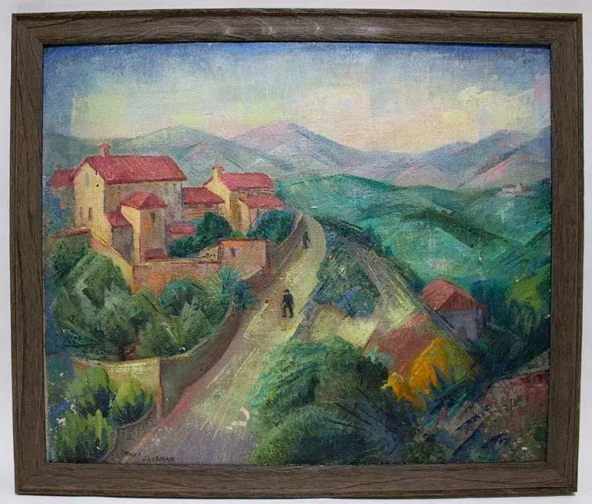 Reva Jackman Oil Painting - Hills of Fiesole Italy - 11