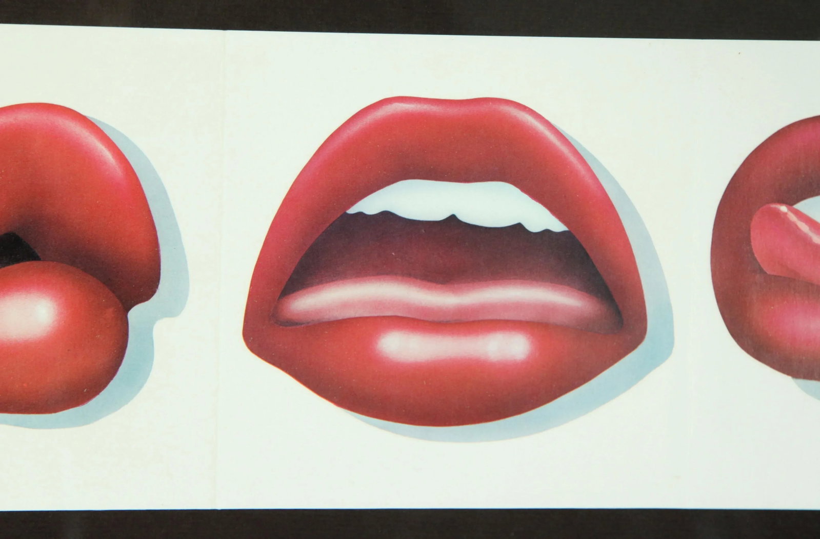 Vintage Tom Wesselman Pop Art Lips Triptych Lithograph Print - 5