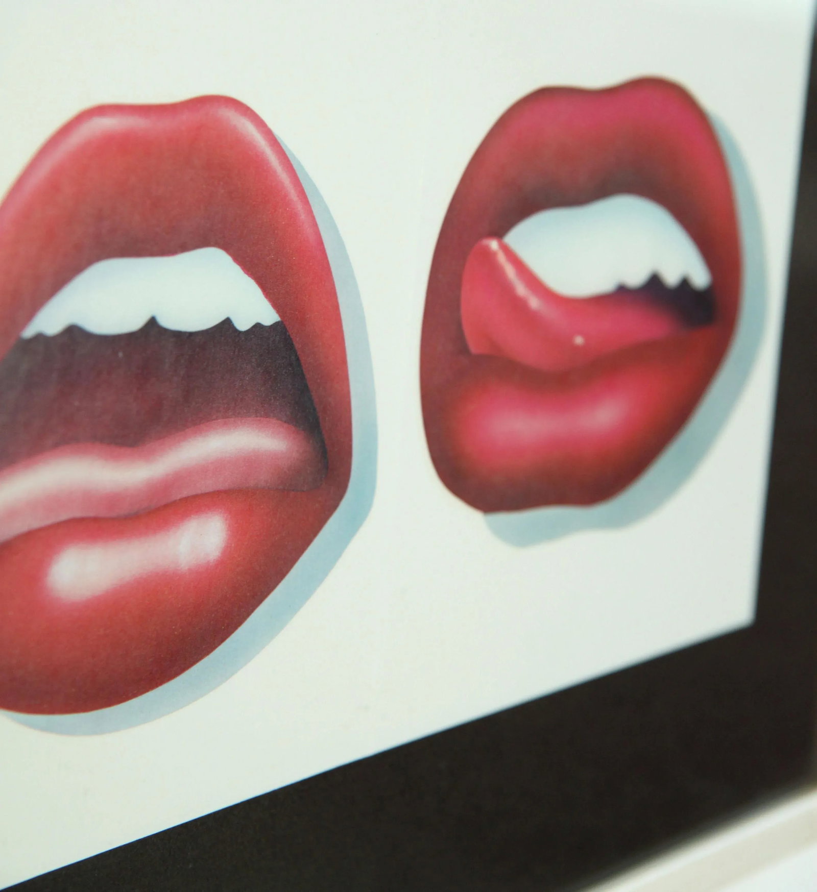 Vintage Tom Wesselman Pop Art Lips Triptych Lithograph Print - 6