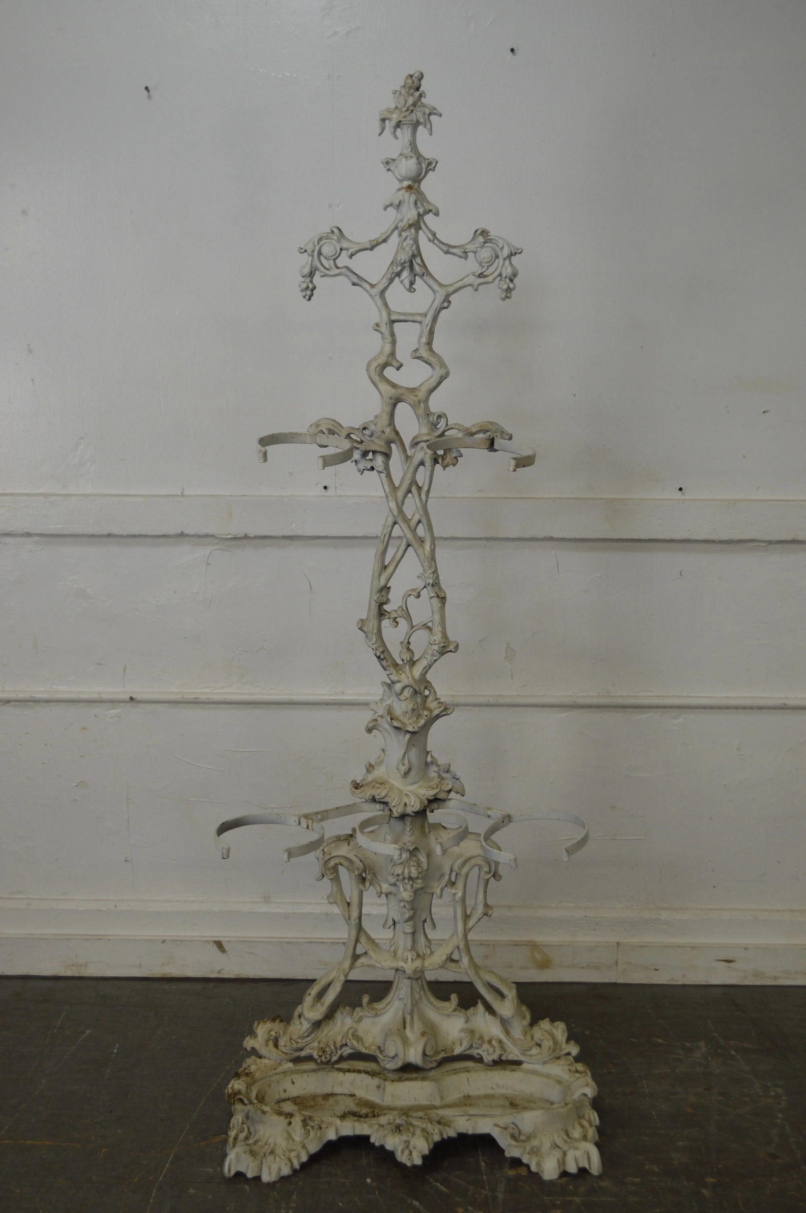 Antique 19th Century Victorian Cast Iron Hall Stand - 6