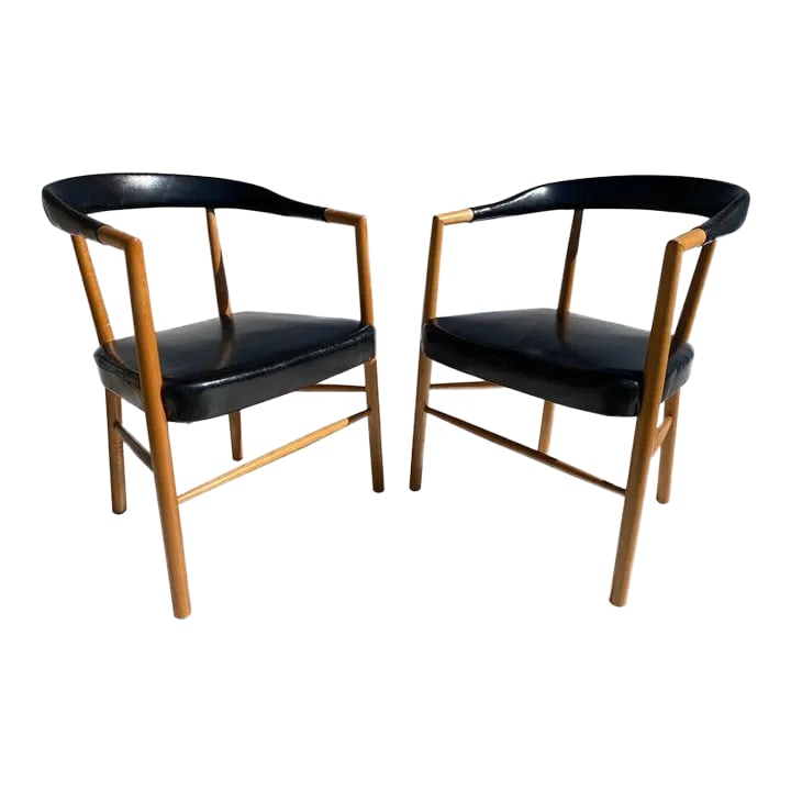 1950s United Nations Armchairs Attributed to Jacob Kjaer - A Pair (1 of 13)