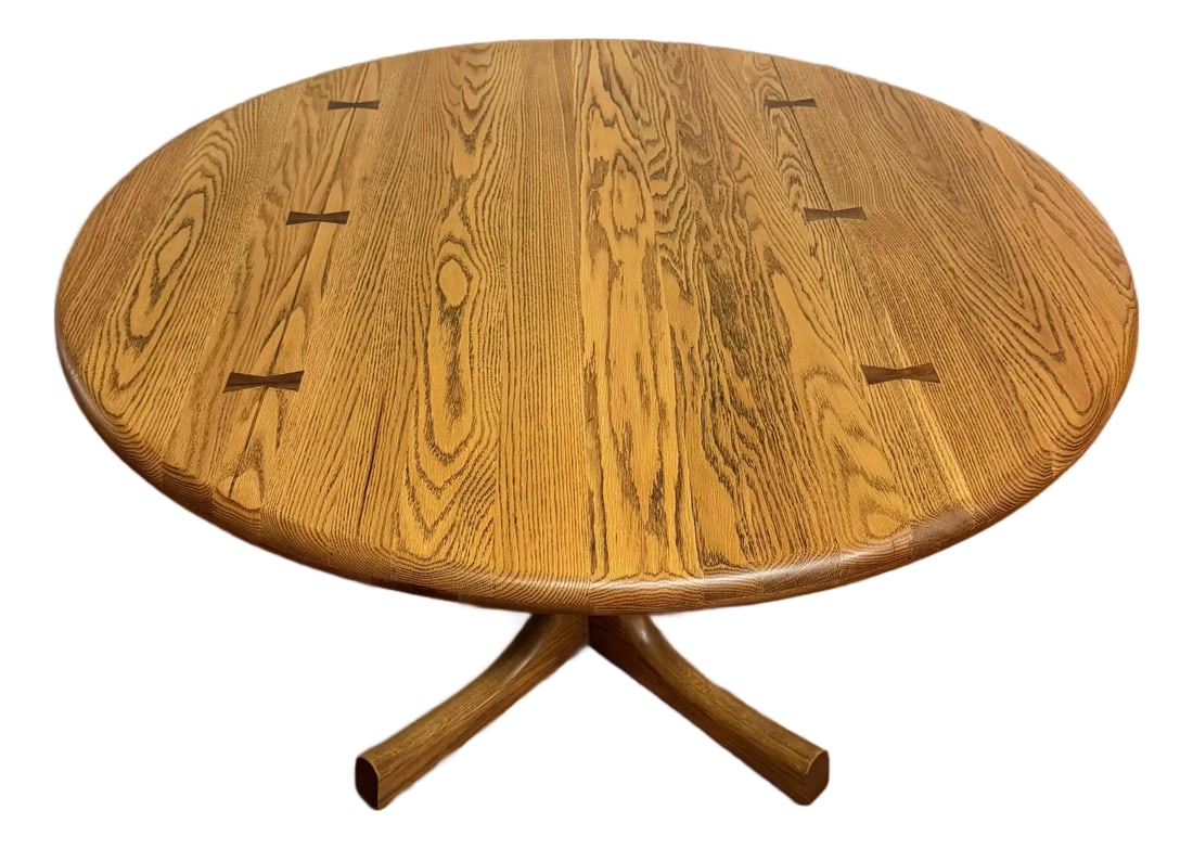 Connant Ball Solid Oak Round Dining / Game Table (1 of 7)