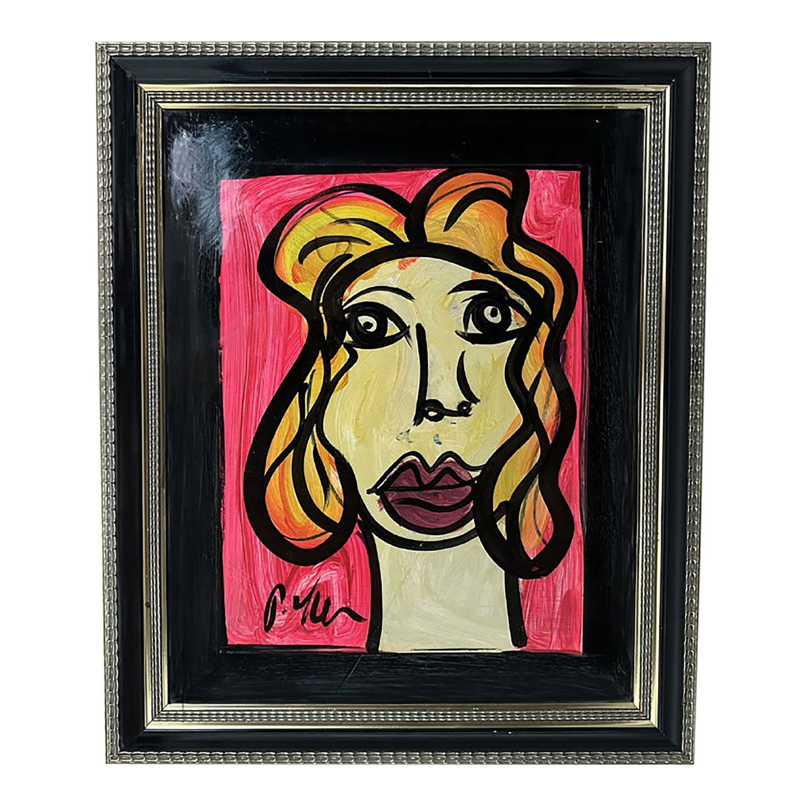 Peter Keil Painting Framed: Peter Keil is a German artist that focuses primarily on abstract expressionism. Keil painted with some of the greats including Joan MirÃ³, Pablo Picasso and Andy Warhol, to name a few. This 