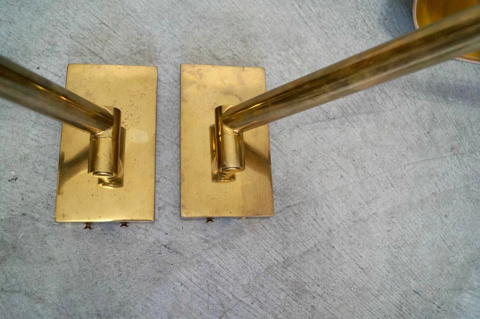 1960's Mid-Century Hollywood Regency Brass Sconces by Chapman - A Pair - 9