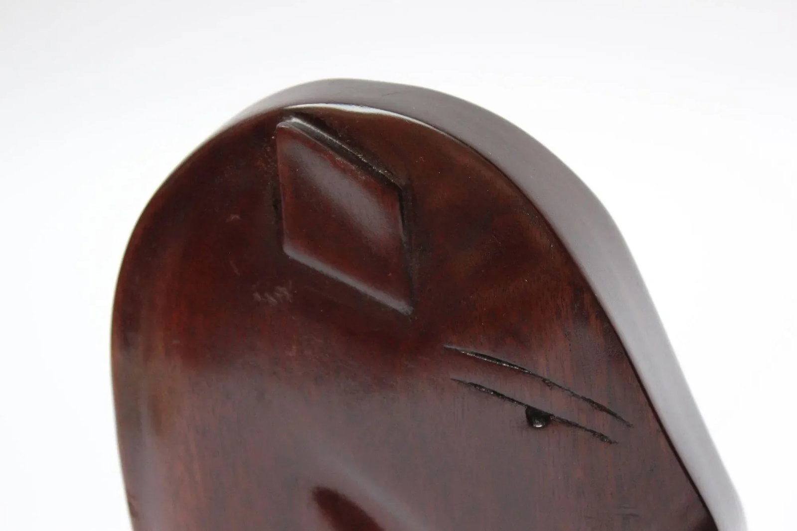 1950s Carved Solid Mahogany Horse Head Bookends- a Pair - 7