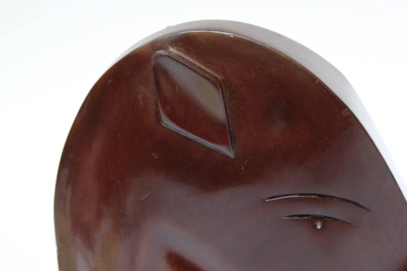 1950s Carved Solid Mahogany Horse Head Bookends- a Pair - 8