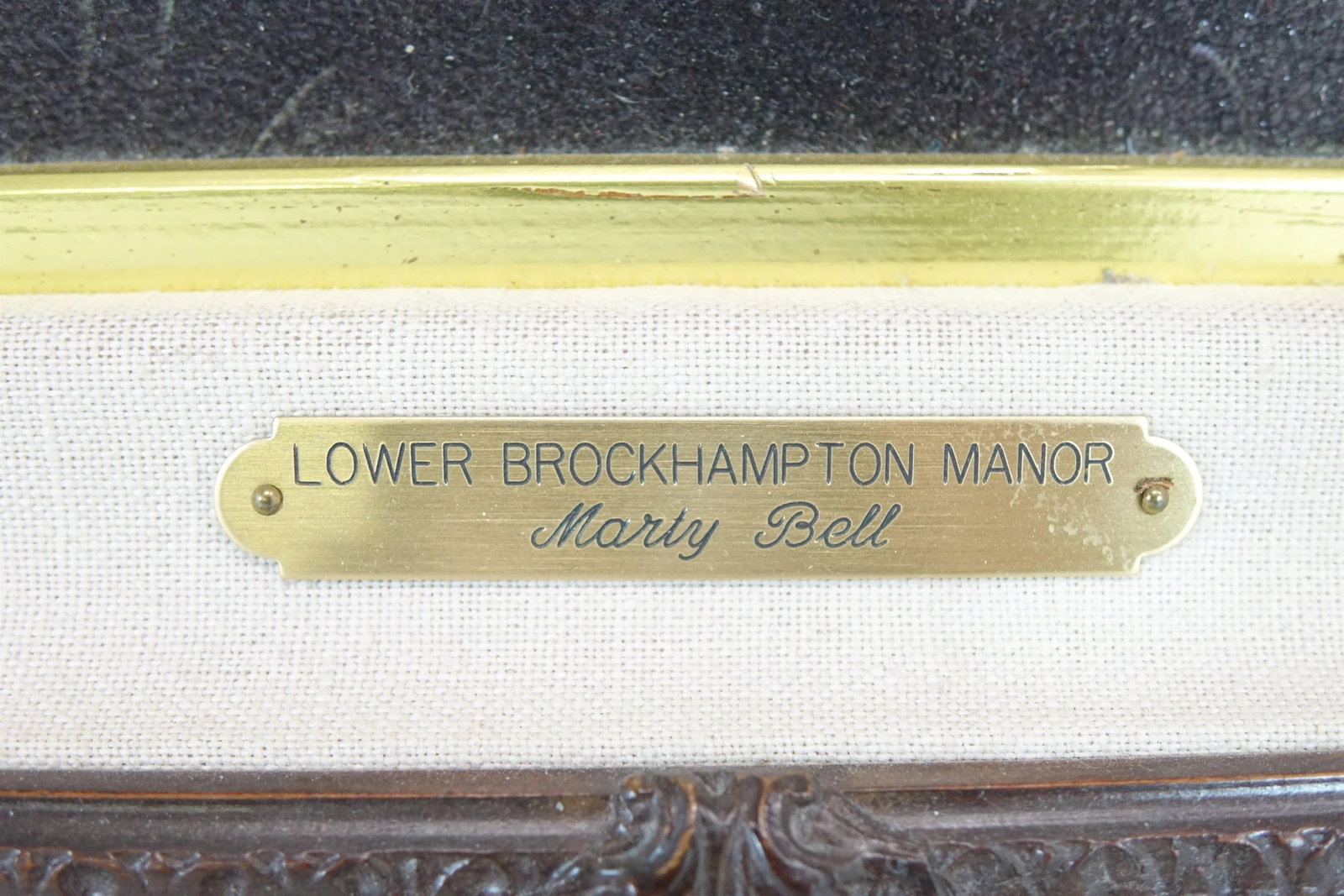 Early 20th Century Lower Brockhampton Manor, Large Signed Print, Framed - 6