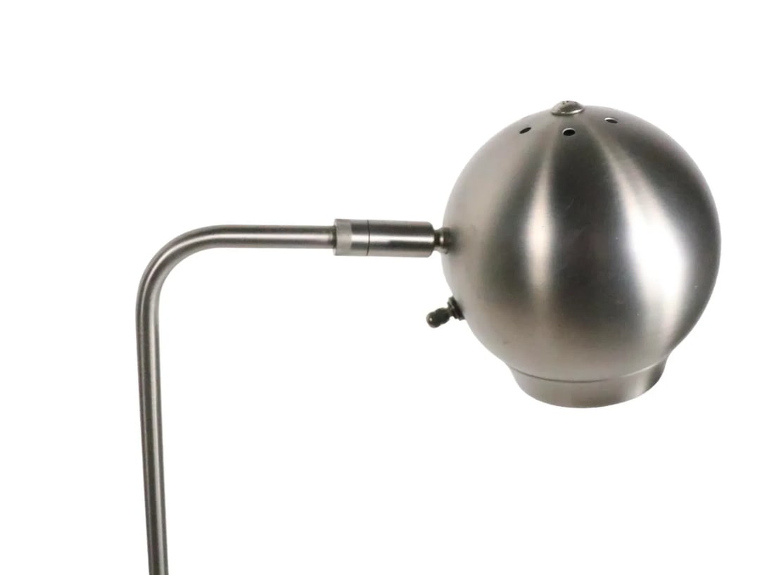 Space Age Brushed Steel Kovacs Eyeball Floor Lamp C 1950/1960's - 11