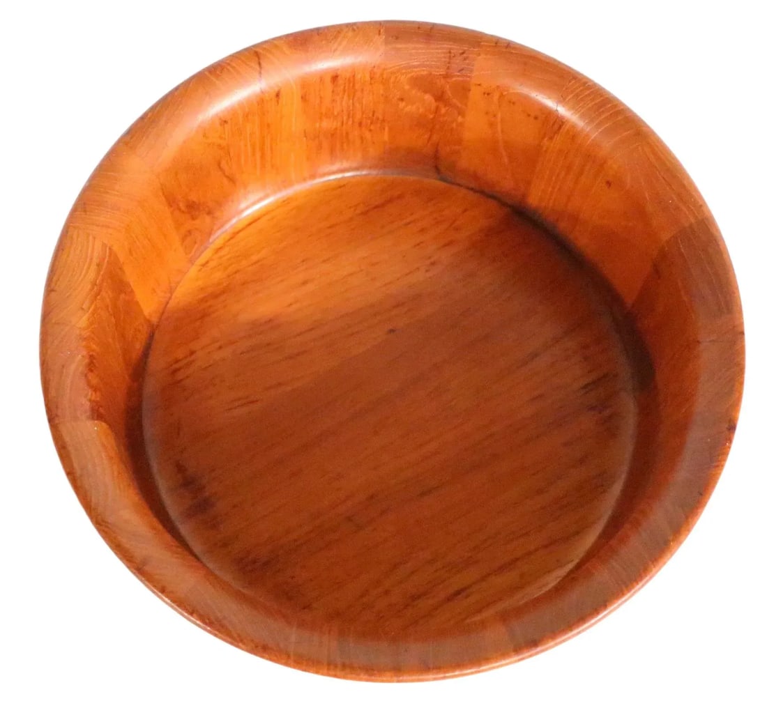 Mid Century Danish Modern Teak Salad Bowl by Richard Nissen Made in Denmark C 1950/1960's - 2