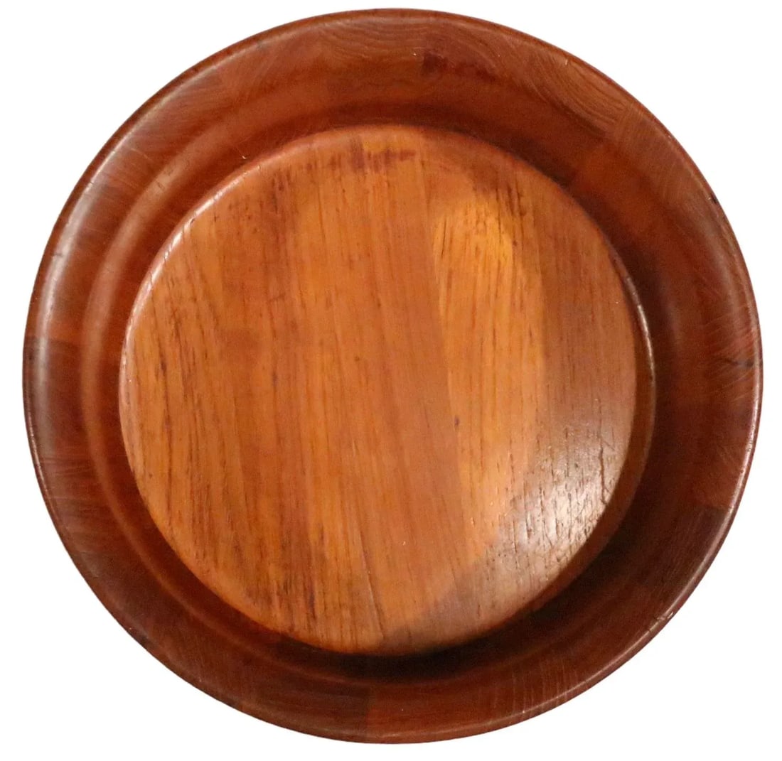 Mid Century Danish Modern Teak Salad Bowl by Richard Nissen Made in Denmark C 1950/1960's - 8