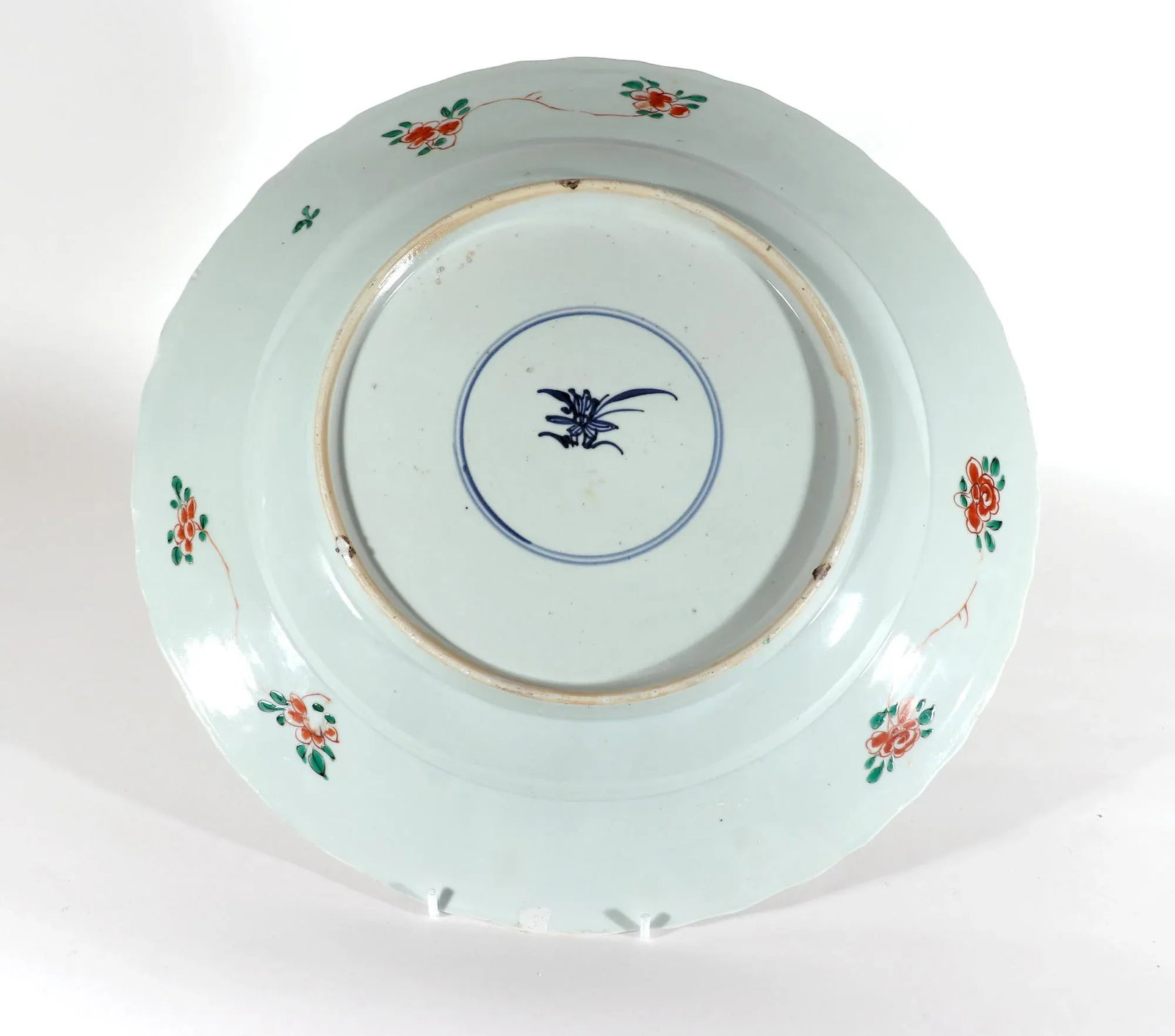 Chinese Porcelain Famille Verte Large "Flower Basket" Dish, Kangxi Period - 9
