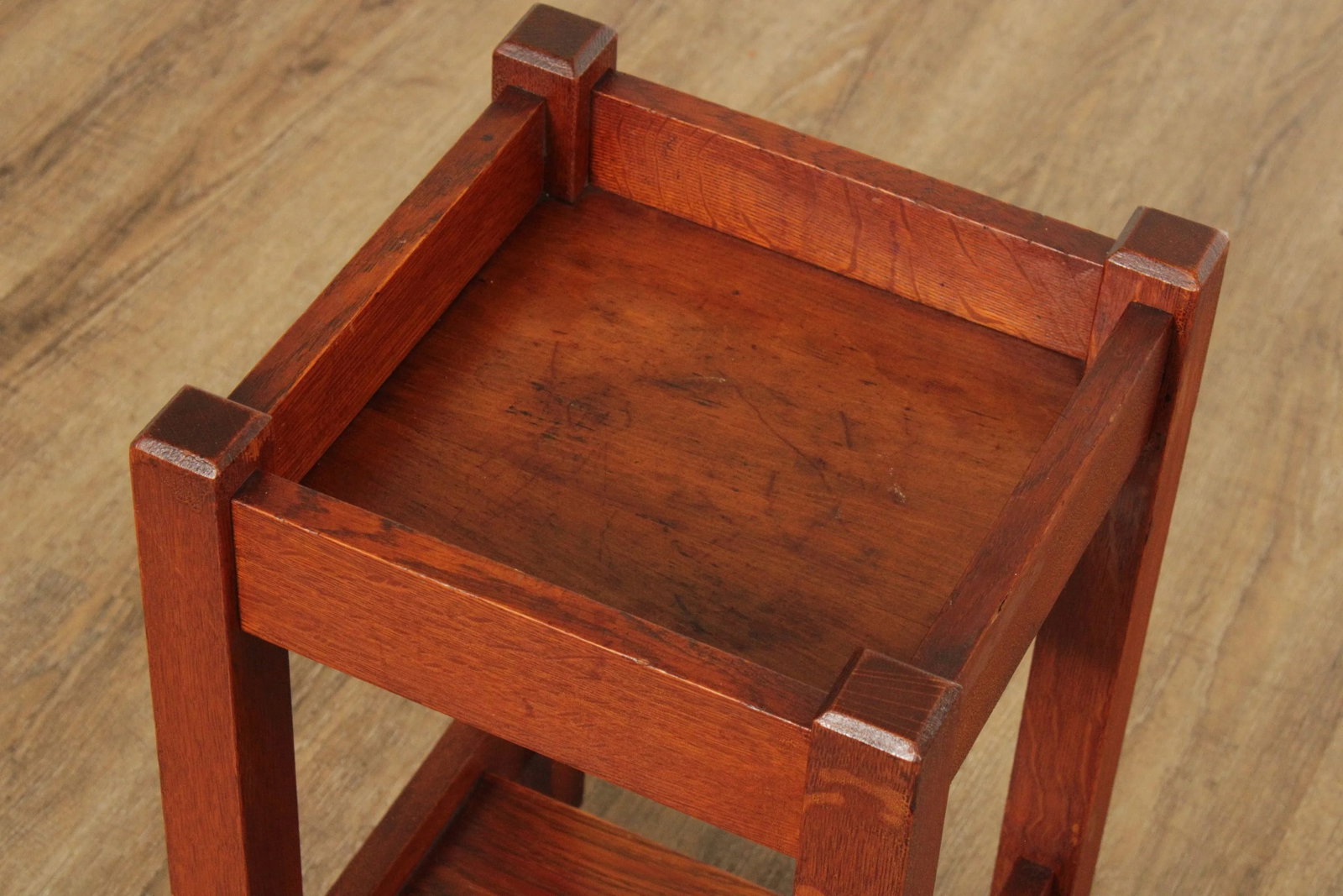 Antique L. & J.G. Stickley Mission Oak Plant Stand - 8
