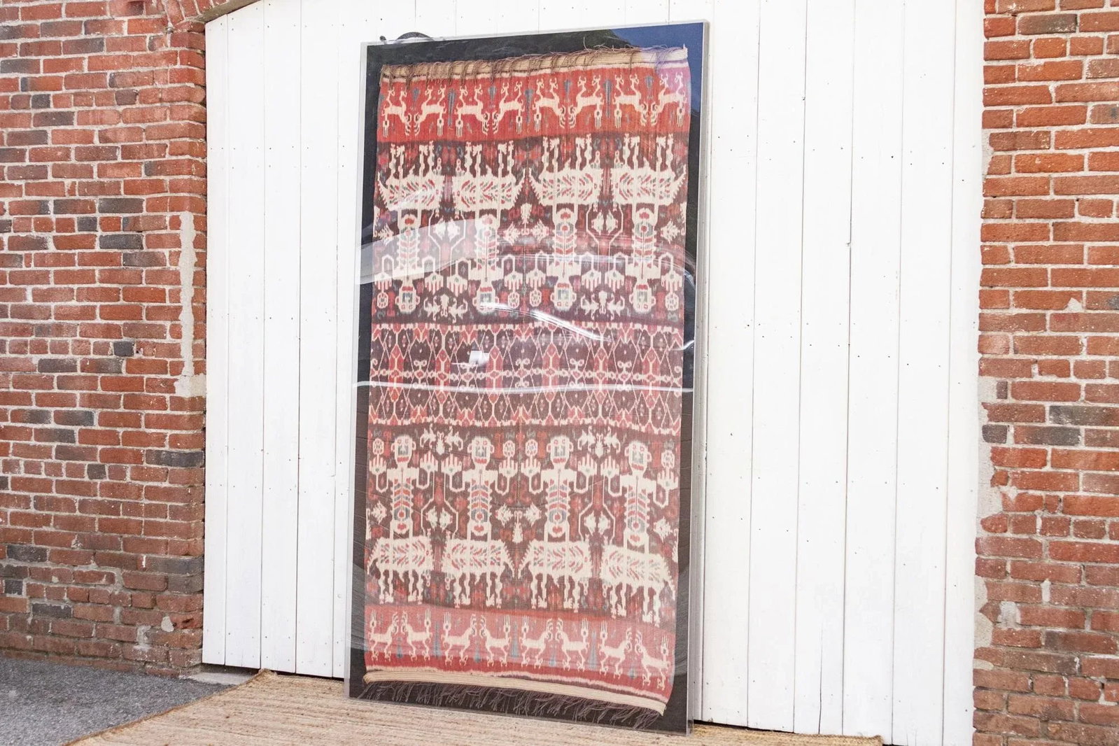 Large Antique Framed Sumatran Ikat - 3