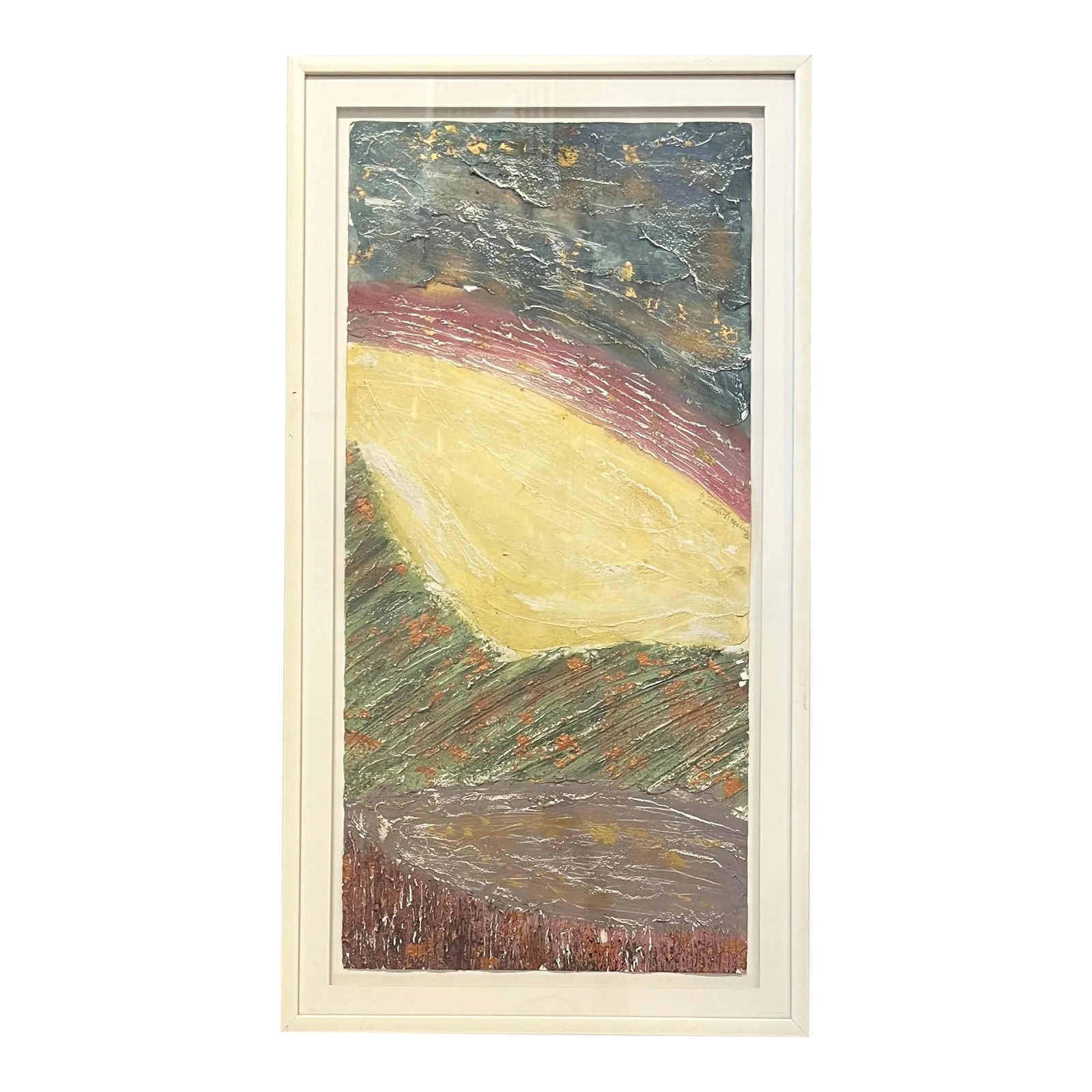 Original Becky Sansing (American, 20th Century) Framed Mixed Media Art Titled Brilliance IV (1 of 12)