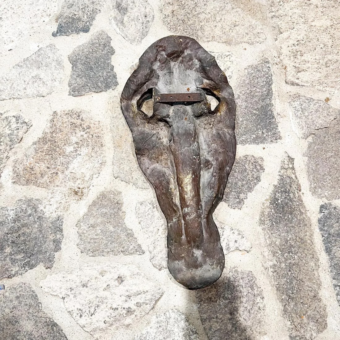 1980s Hippopotamus Head Bronze Skull Sculpture After Giacometti - 9