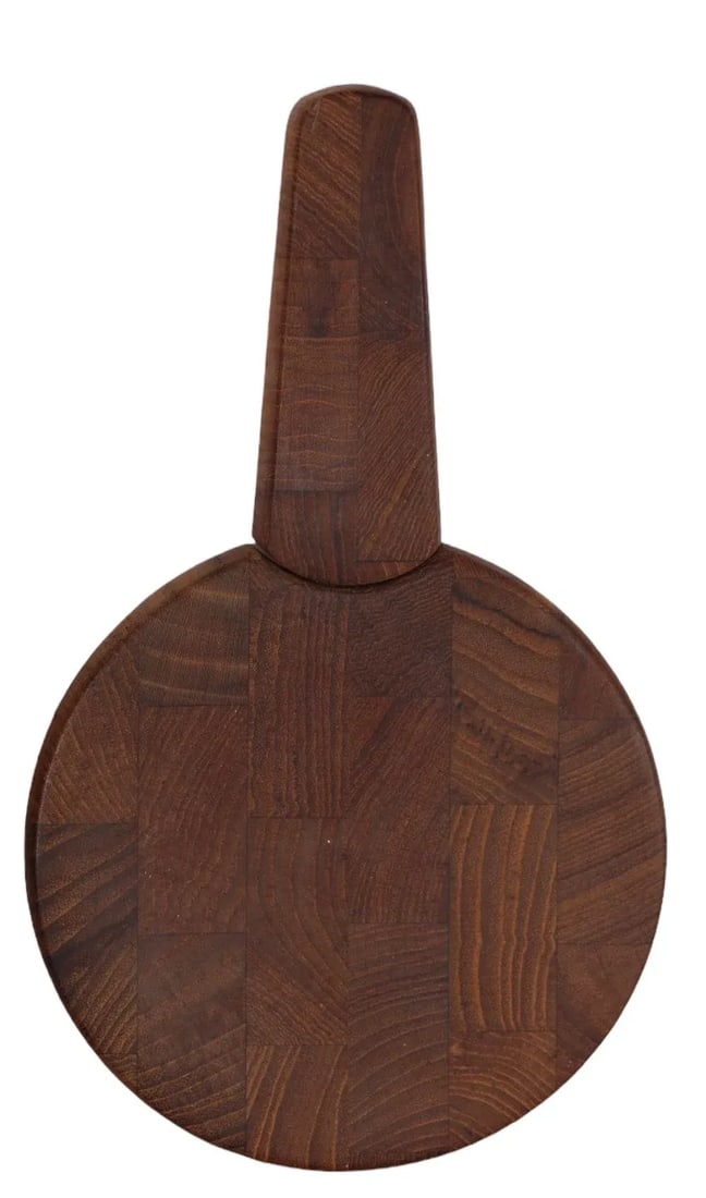 Danish Mid Century Modern Teak Cheese Cutting Board by Quistgaard for Dansk - 3