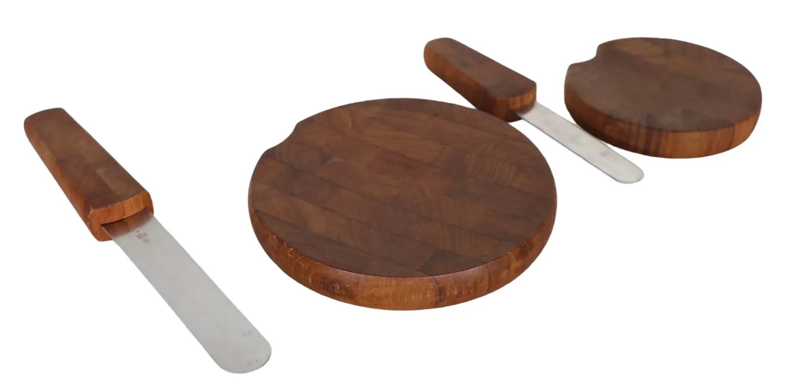 Danish Mid Century Modern Teak Cheese Cutting Board by Quistgaard for Dansk - 4