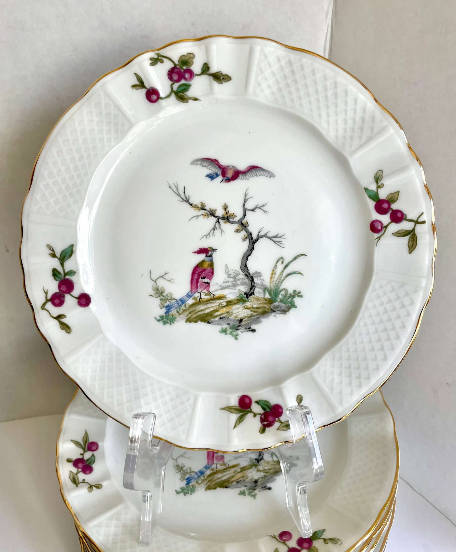 103 Piece Set French Limoges "Mennecy" China Dinnerware by Bernardaud - 11