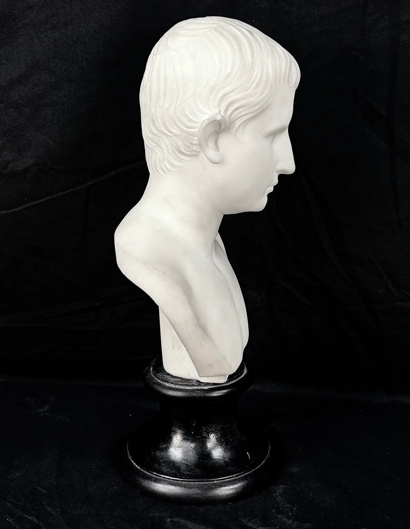 19th Century Italian Grand Tour Augustus Caesar Bust by Antonio Frilli - 3