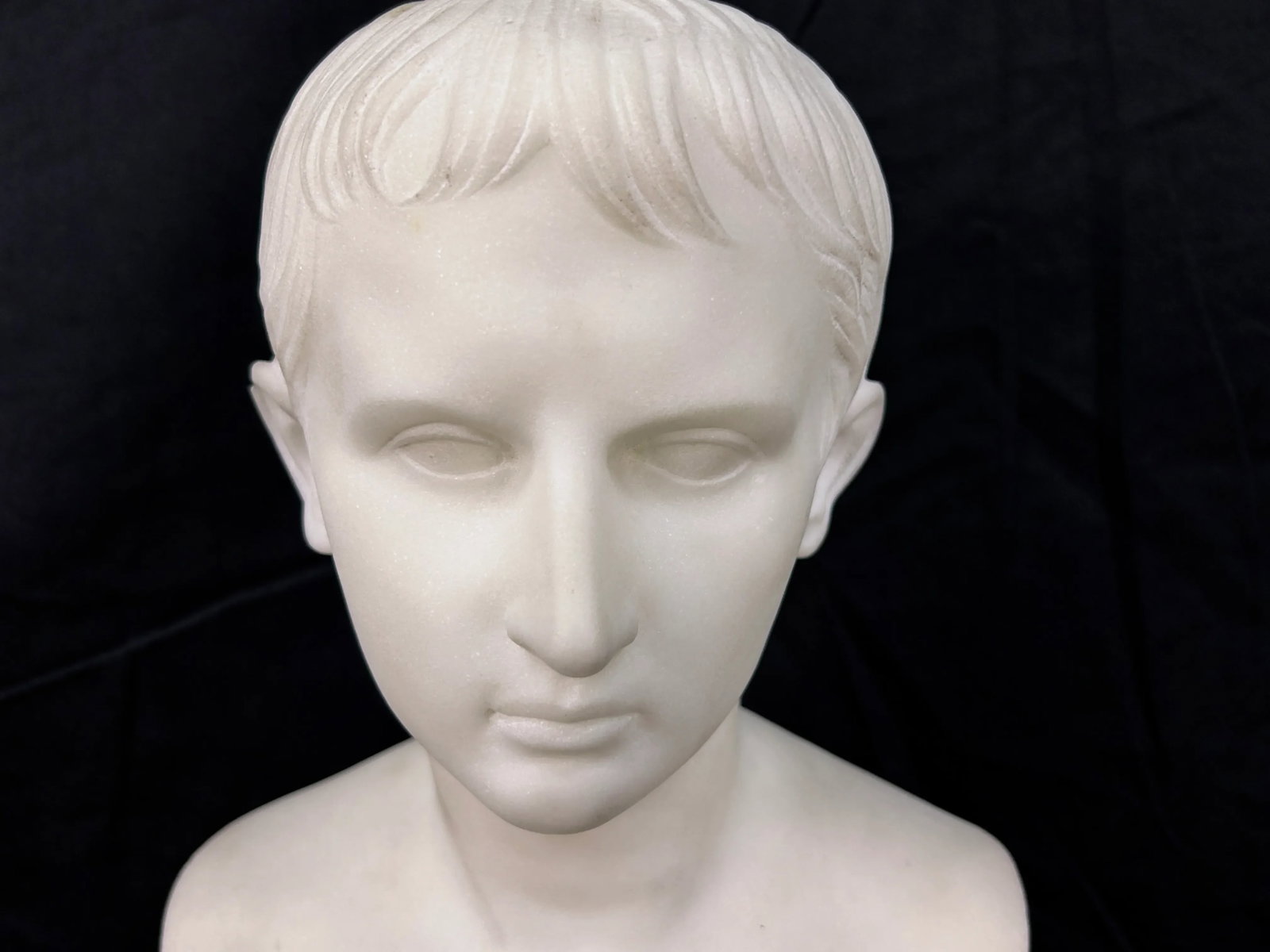 19th Century Italian Grand Tour Augustus Caesar Bust by Antonio Frilli - 5