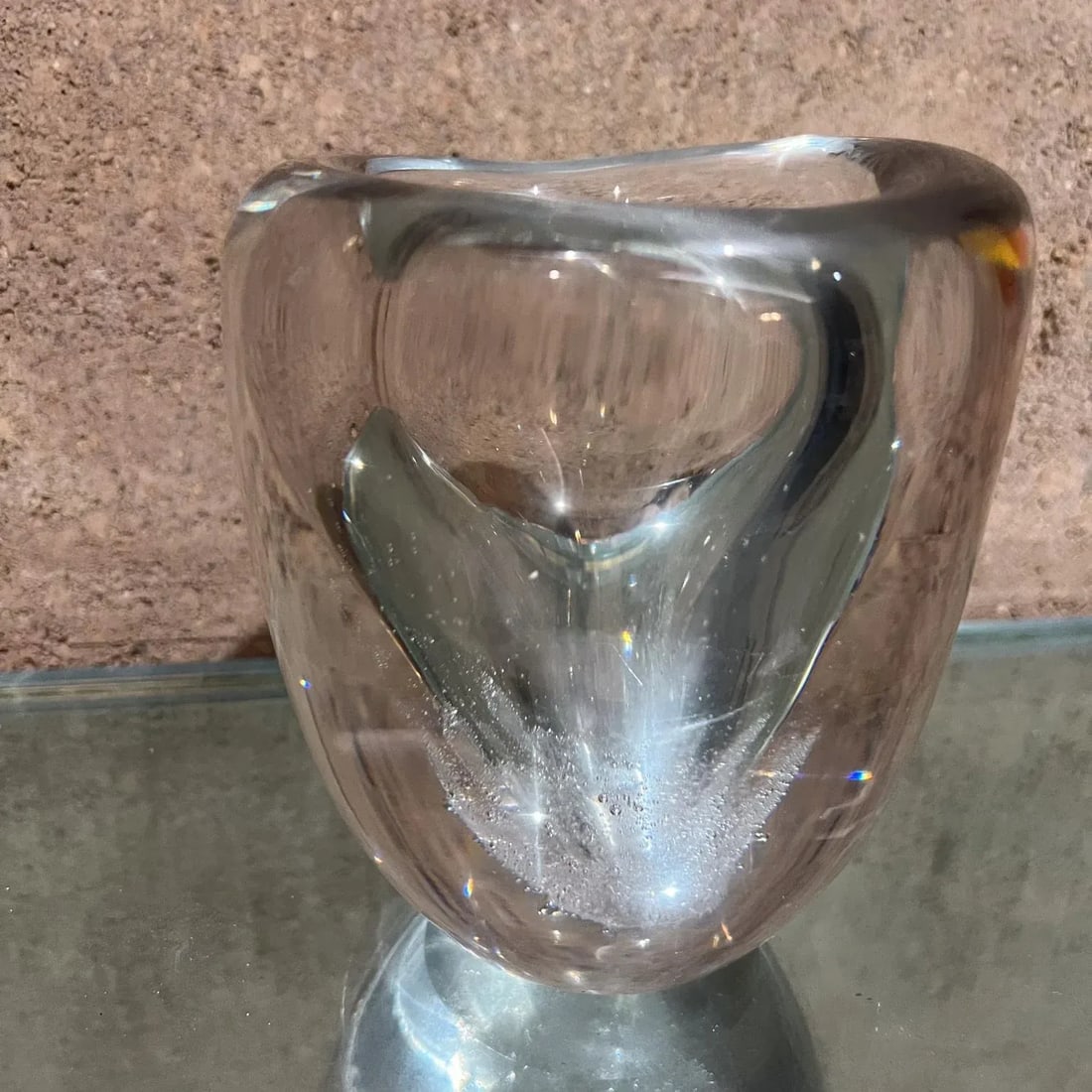 1950s Kaj Franck Iittala Hand Blown Glass Small Vase Finland - 3