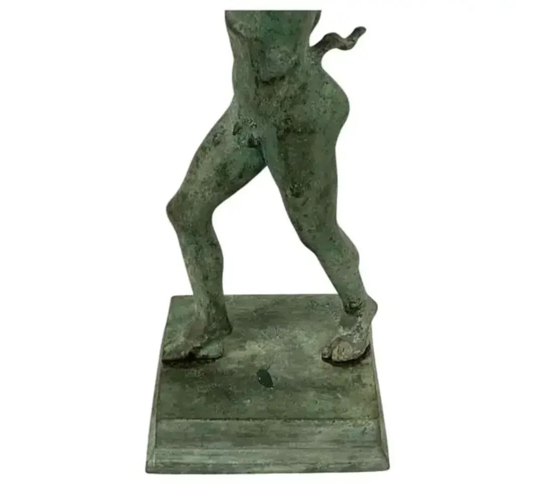 Italian Grand Tour Bronze Model of Dancing Faun of Pompeii - 5