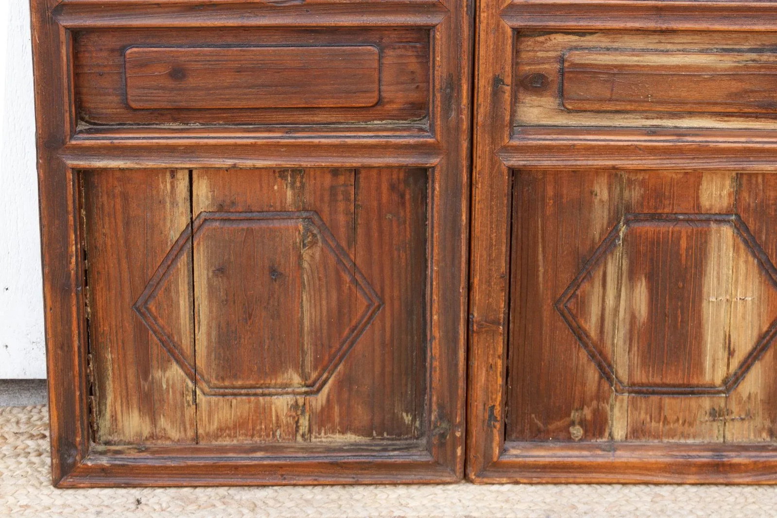 Set of Four, 19th Century Farmhouse Screen Panels - 9