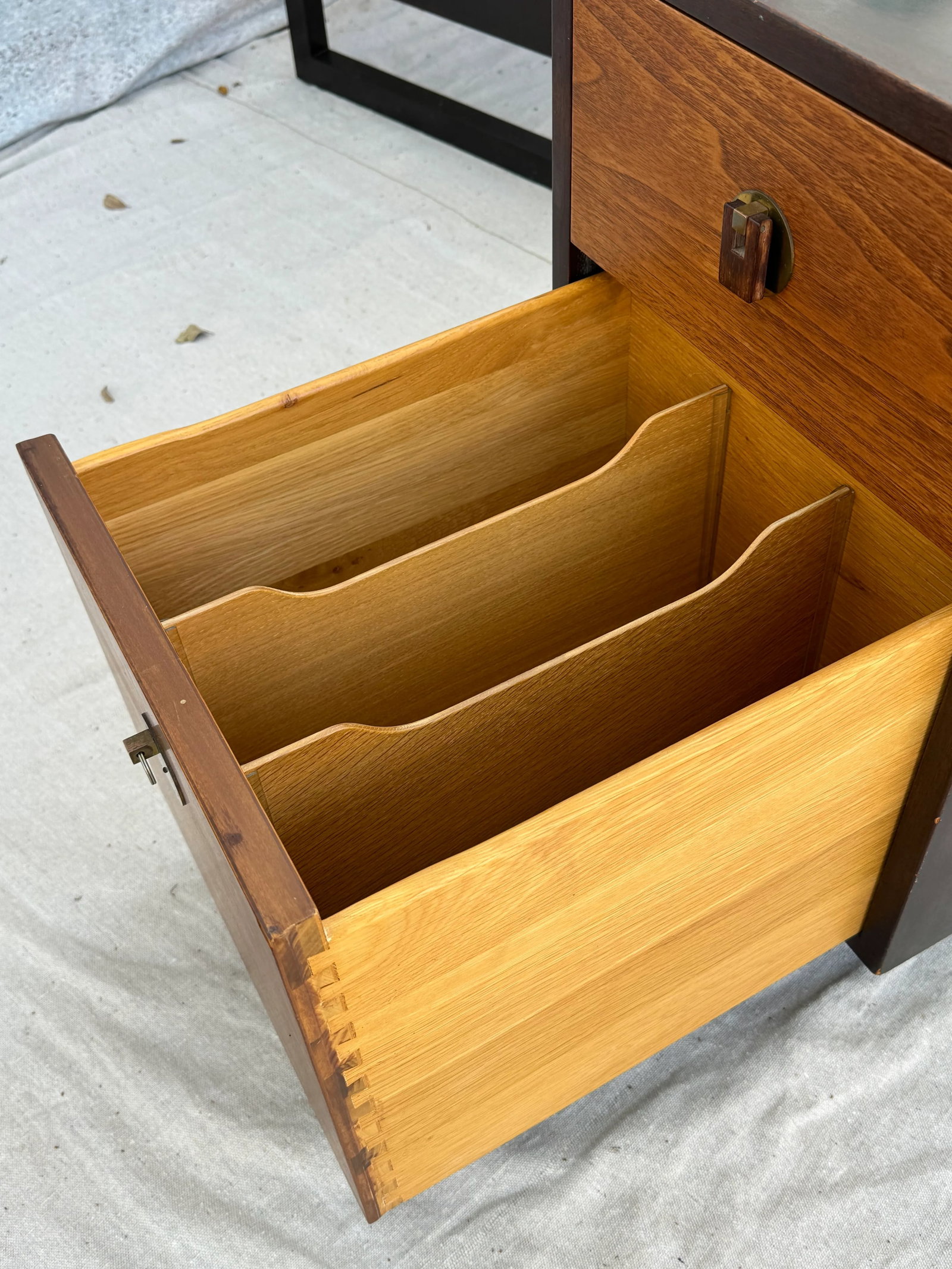 Edward Wormley for Dunbar Desk With Drop Leaves and File Cabinet - 12