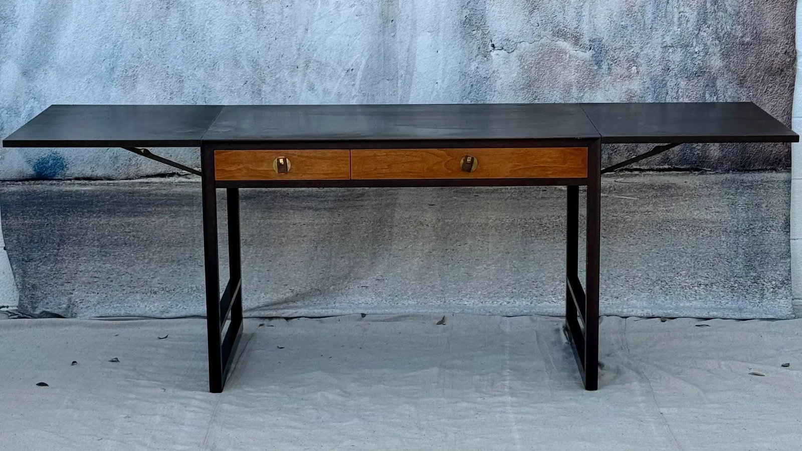 Edward Wormley for Dunbar Desk With Drop Leaves and File Cabinet - 8