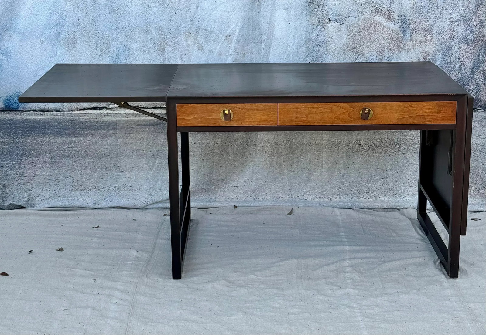 Edward Wormley for Dunbar Desk With Drop Leaves and File Cabinet - 9