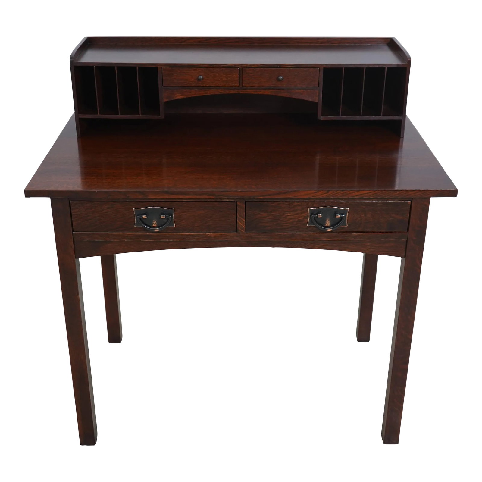 Stickley Mission Oak Arts & Crafts Desk W. Cubby (1 of 12)