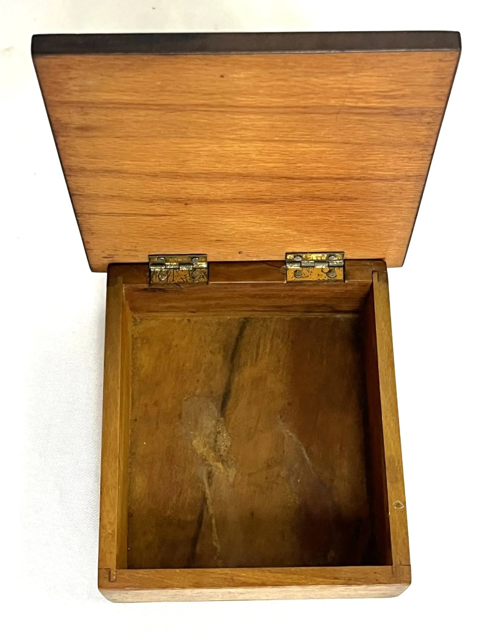 Antique French Louis XVI Style Hinged Wooden Trinket Box - 6