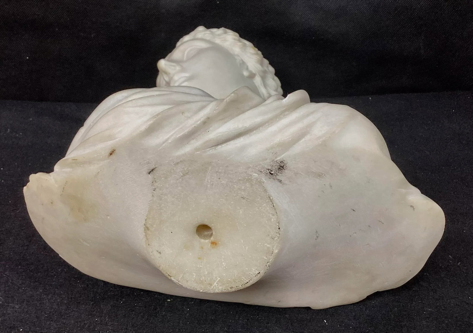 Italian Grand Tour Carved Marble Bust of Woman - 7