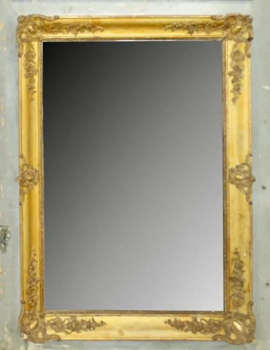 French Directoire Painted and Giltwood Trumeau Mirror - 4