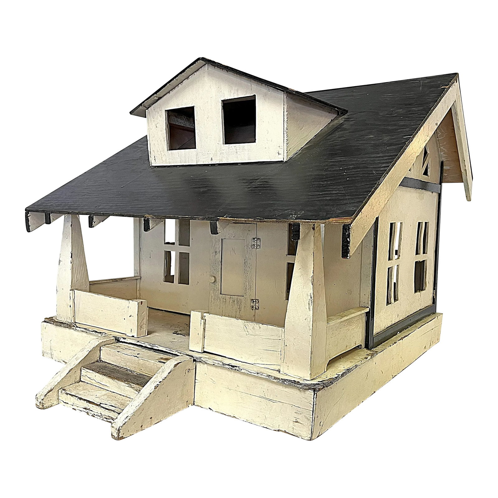 Early 1900's American Hand Crafted Folk Art Farmhouse Doll House (1 of 12)