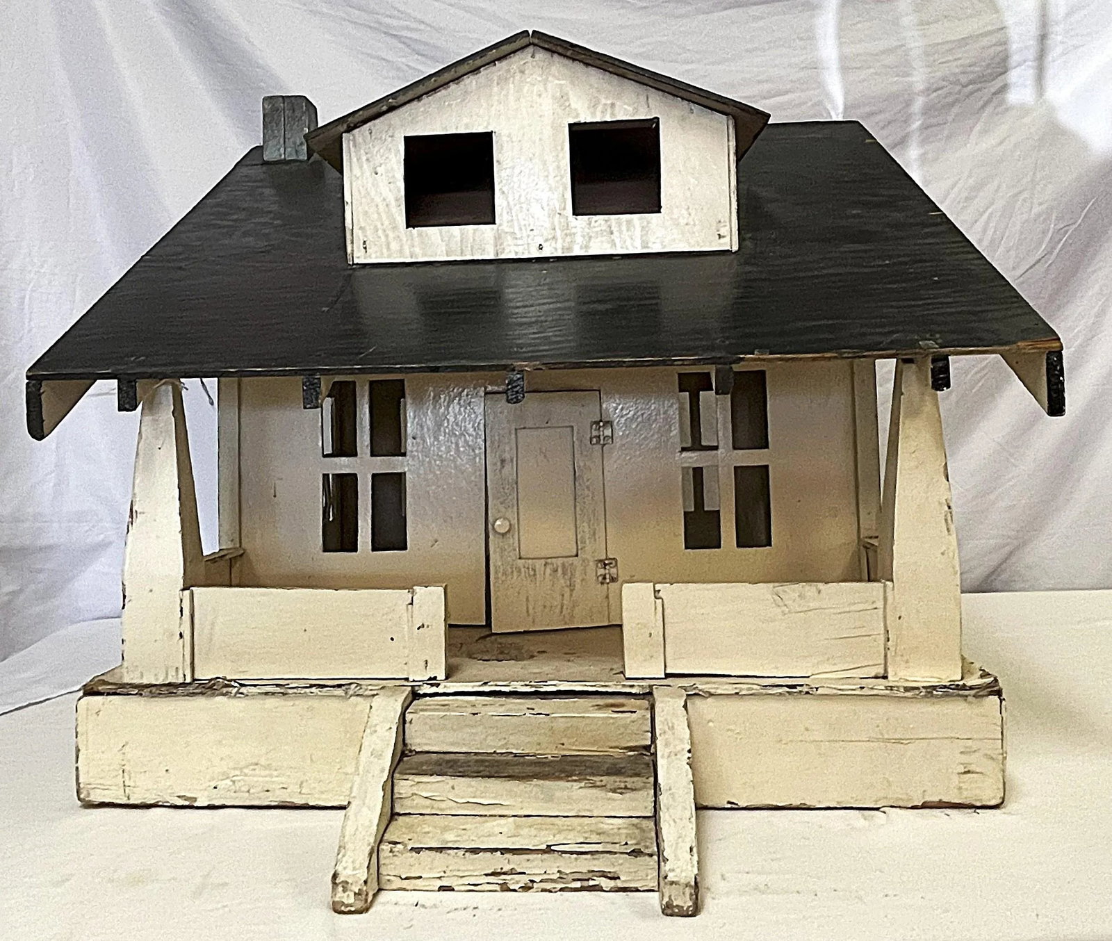 Early 1900's American Hand Crafted Folk Art Farmhouse Doll House - 2