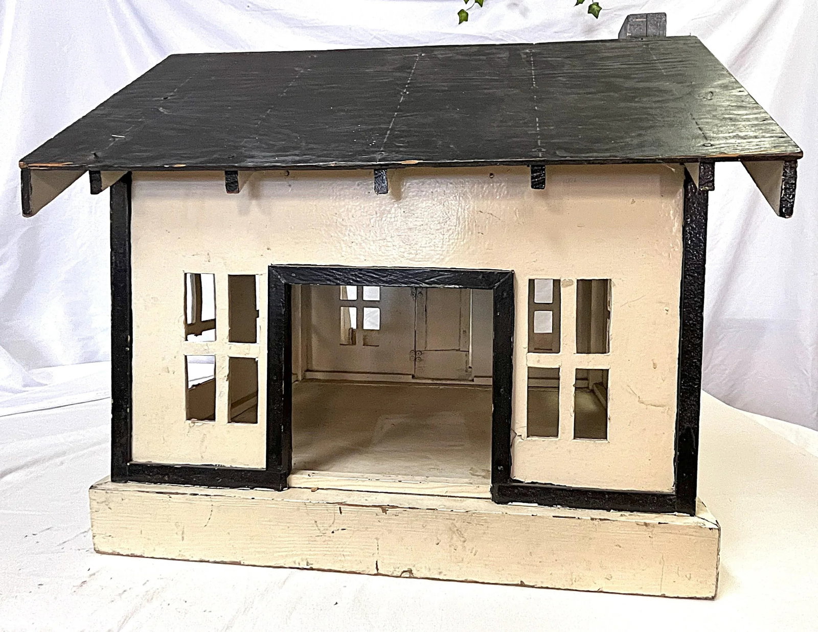 Early 1900's American Hand Crafted Folk Art Farmhouse Doll House - 6